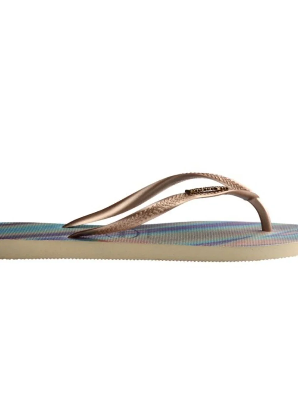 Havaianas Slim Iridescent flip flops oil slick rainbow colorful summer beach
